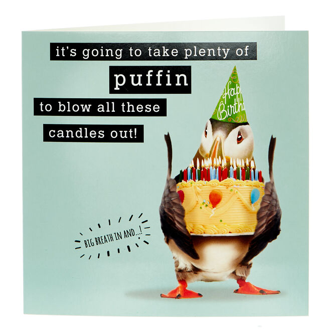 Birthday Card - Plenty Of Puffin