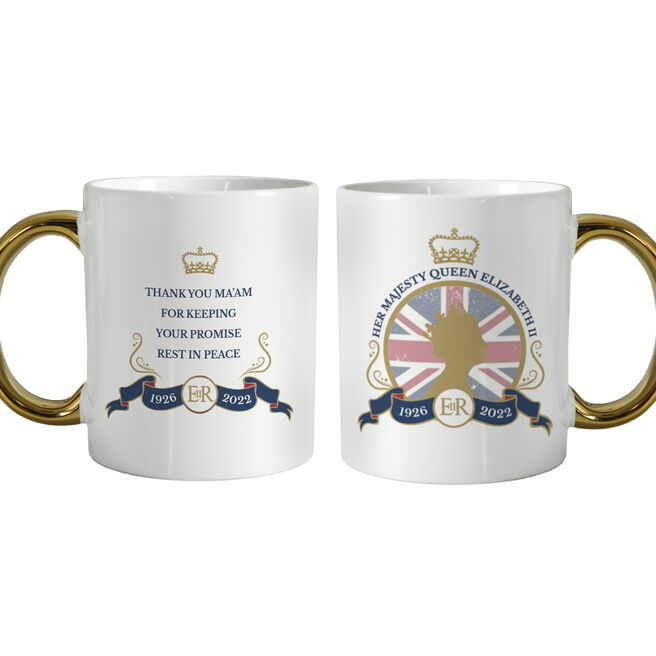 Personalised Commemorative Queen Elizabeth II Union Jack Mug