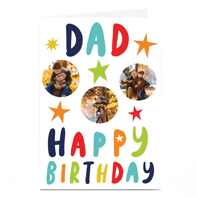 Photo Hello Munki Birthday Card - Dad