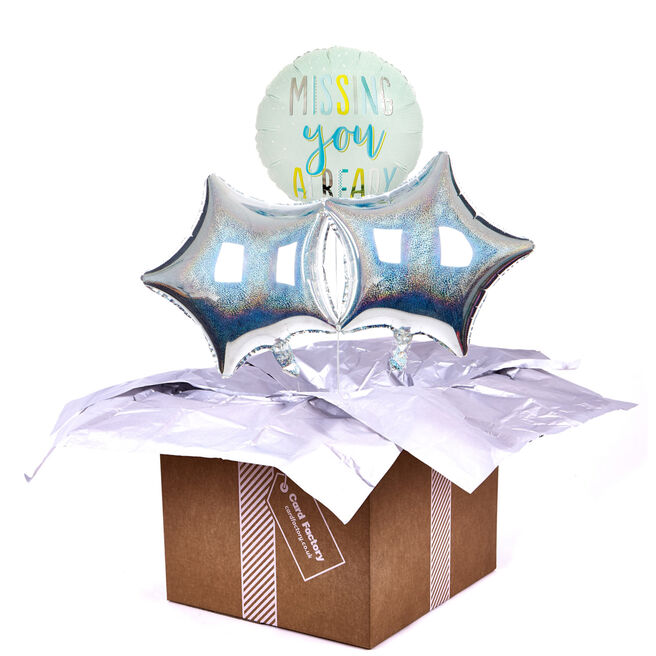 Missing You Already Balloon Bouquet - DELIVERED INFLATED!
