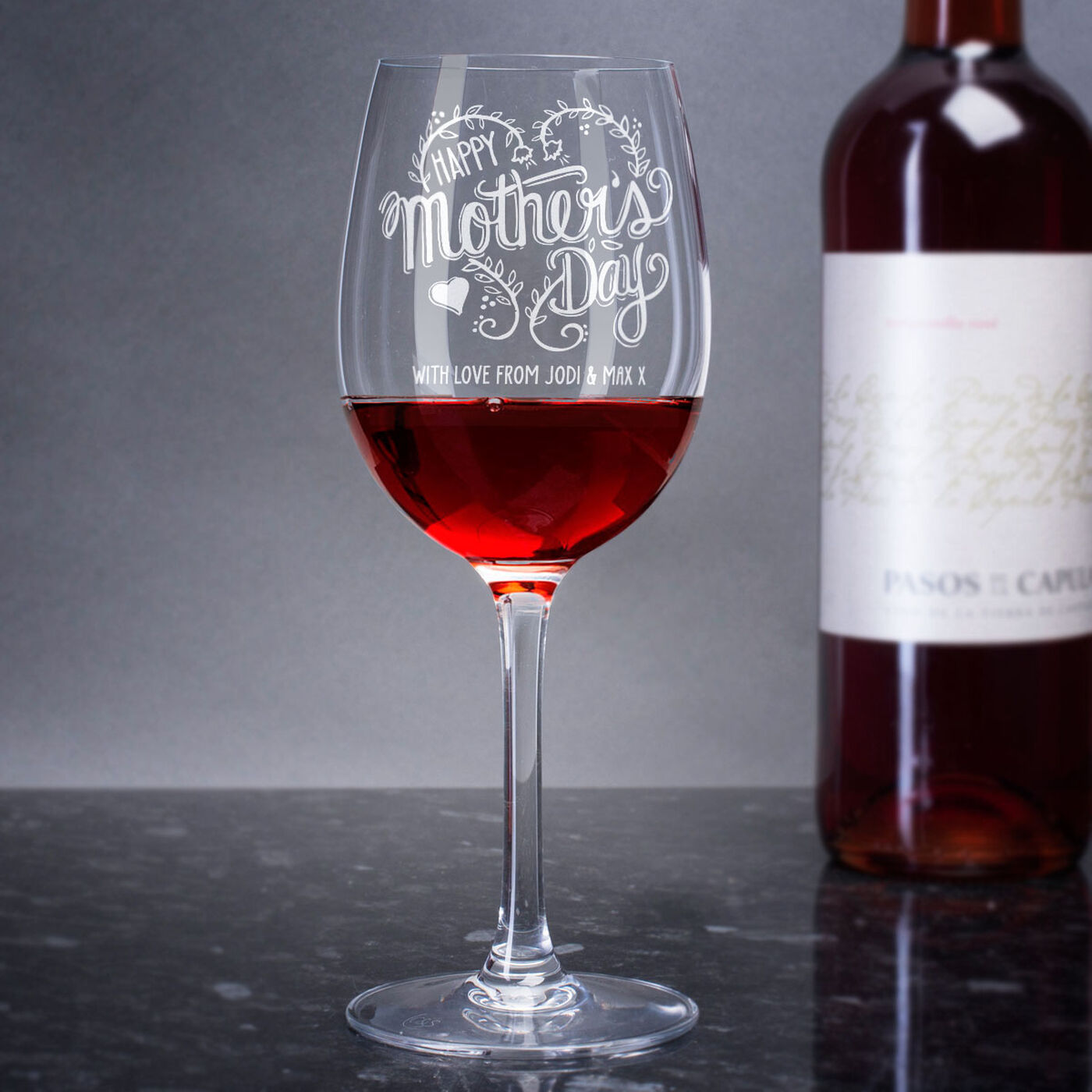 Buy Personalised Happy Mother's Day Wine Glass for GBP 9.99 Card