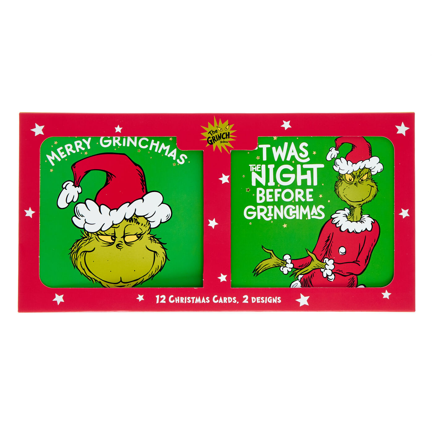 Buy 12 Christmas Cards The Grinch (2 Designs) for GBP 2.99 Card