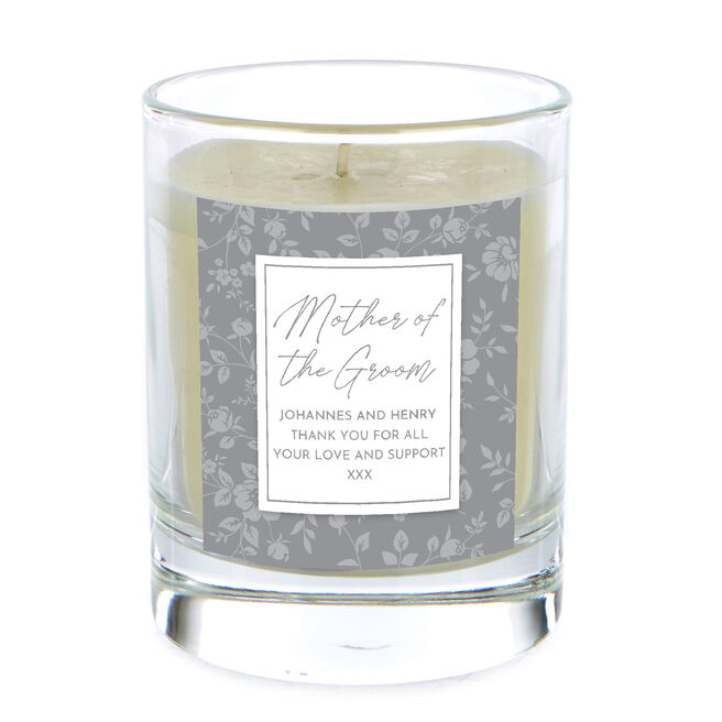 Personalised Pomegranate & Cashmere Scented Candle - Mother of the Groom