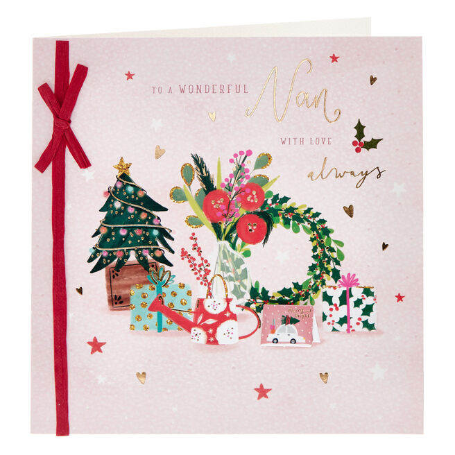 Exquisite Nan With Love Christmas Card 