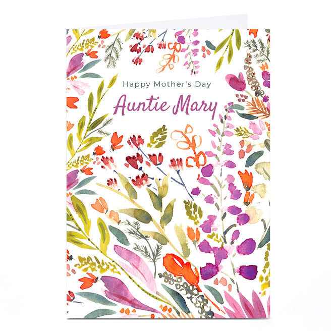 Personalised Rebecca Prinn Mother's Day Card - Floral