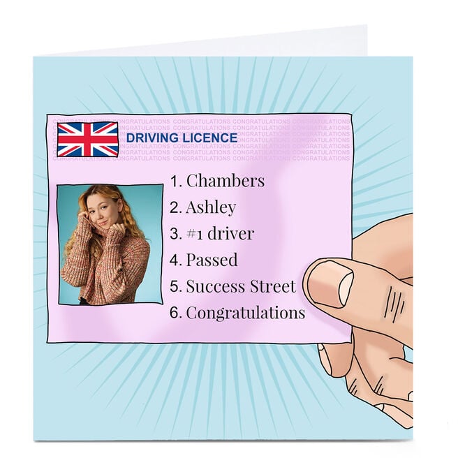 Personalised Congratulations Card - Drivers Licence