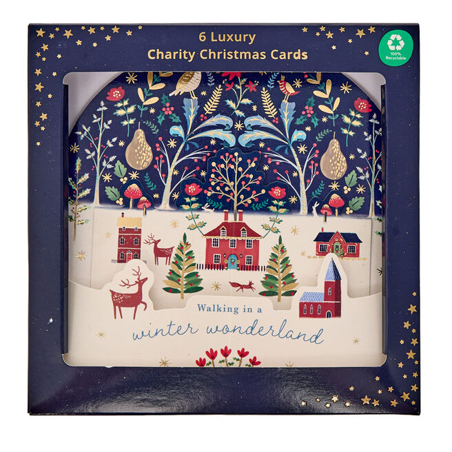 Luxury Winter Wonderland Charity Christmas Cards - Pack of 6