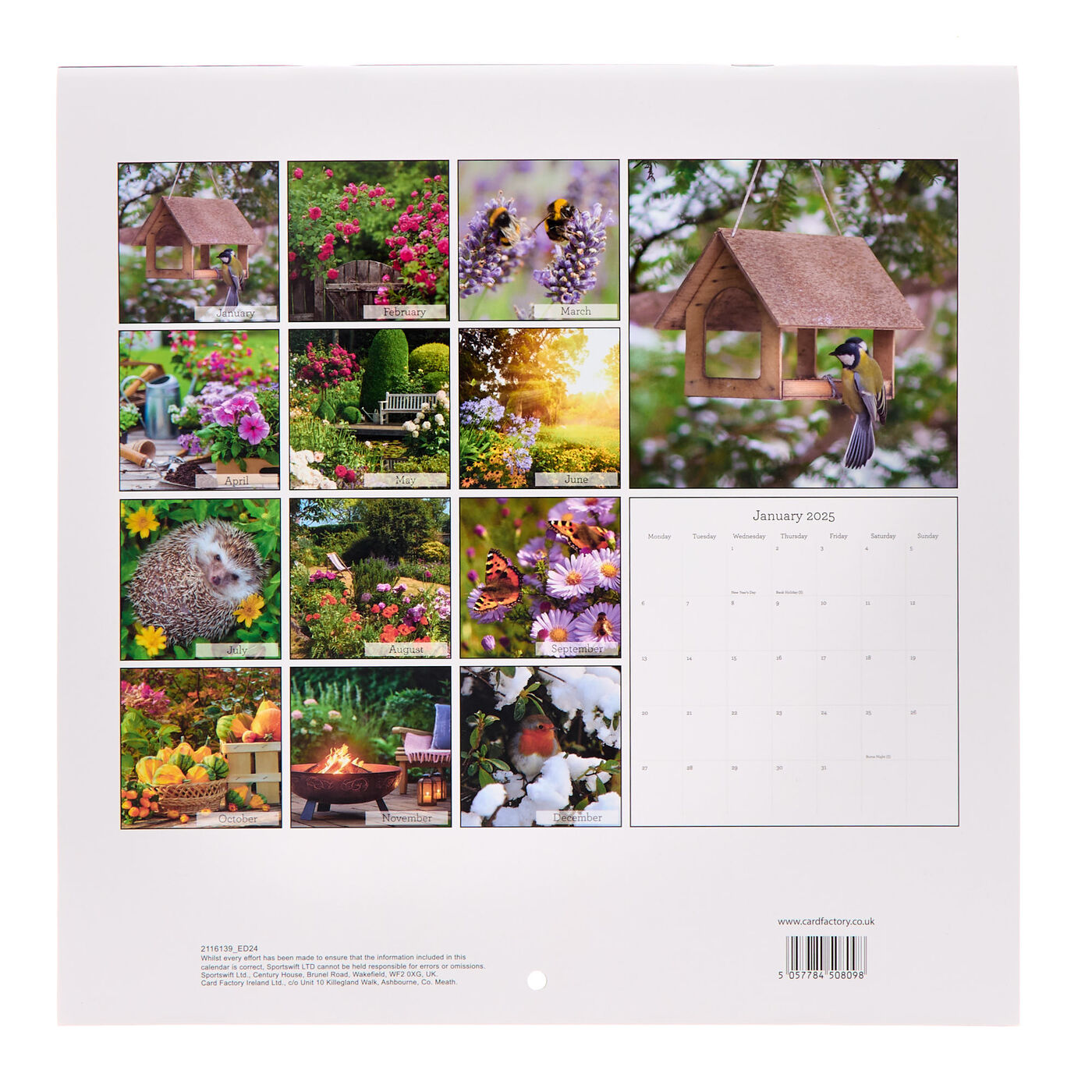 English Gardens Calendar 2025 