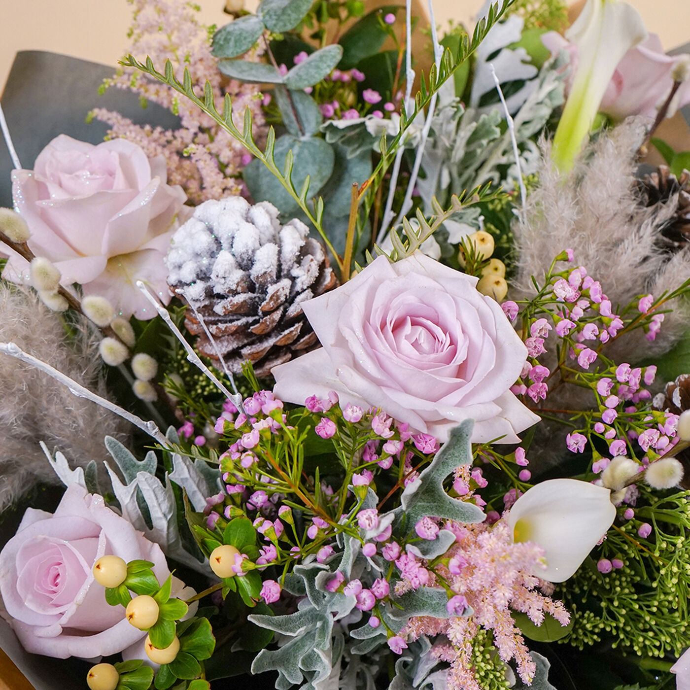 Buy Pink Frost Flower Bouquet Free Delivery for GBP 84.99 Card