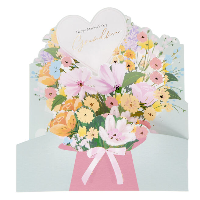 Grandma Floral Bouquet Mother's Day Card
