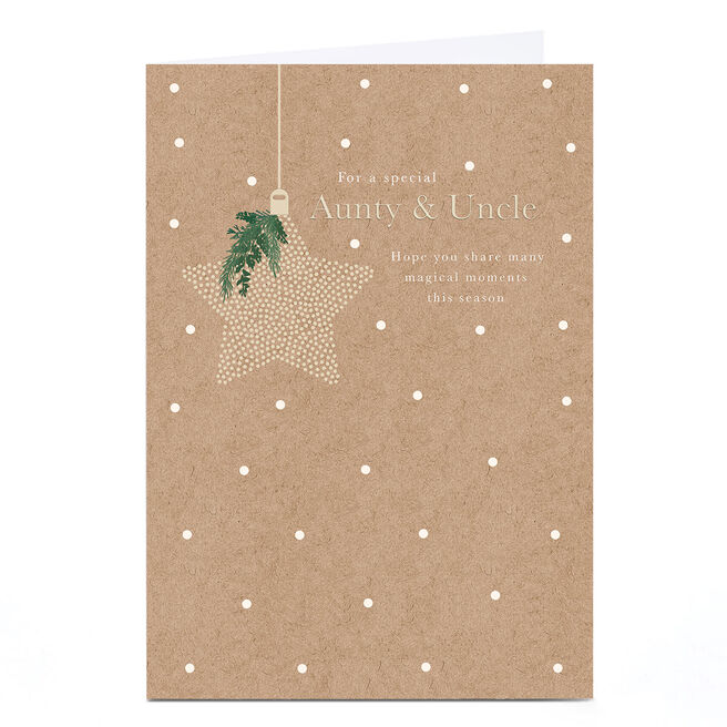 Christmas Card - A Special Aunty & Uncle