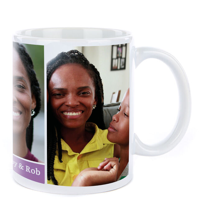 Christmas Photo Mug - 3 Photos & Any Message