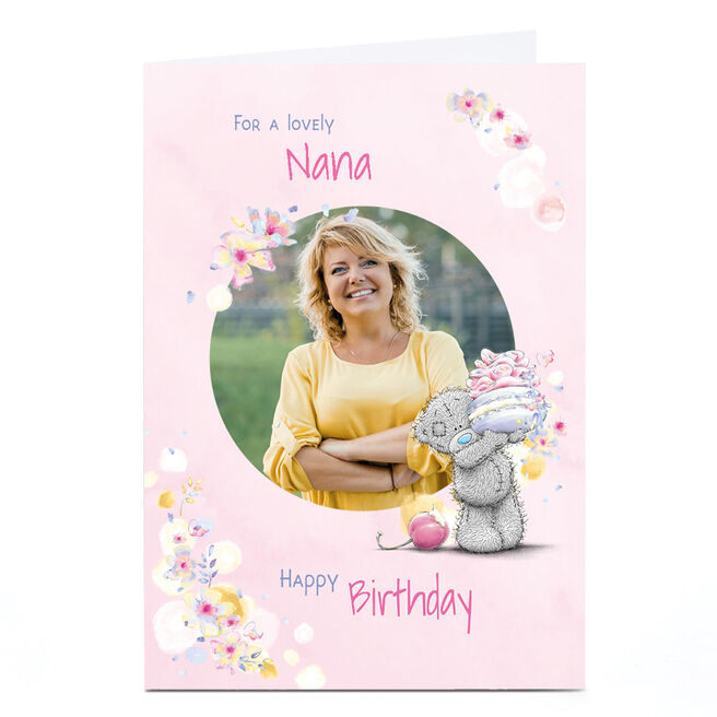 Photo Tatty Teddy Birthday Card - For a Lovely Nana