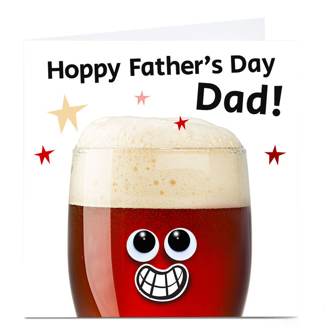 Personalised Hello Munki Father's Day Card - Beer