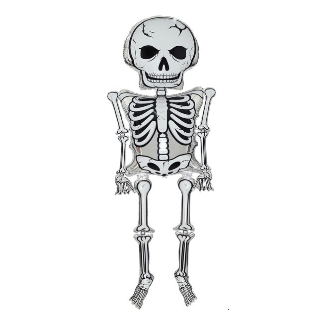 Super Size Air-Fill Skeleton Foil Balloon 2.71m