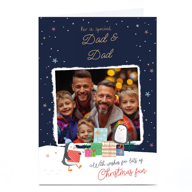 Personalised Christmas Photo Card - Christmas Fun Photo Frame