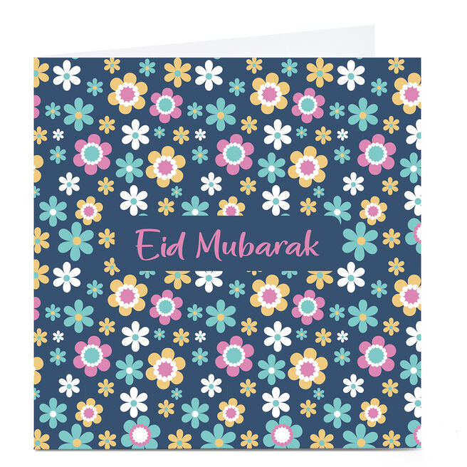 Personalised Roshah Designs Eid Card - Flowers
