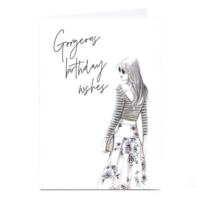 Personalised Birthday Card - Gorgeous Birthday Wishes