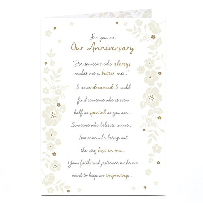 Anniversary Card - For Someone Who Always