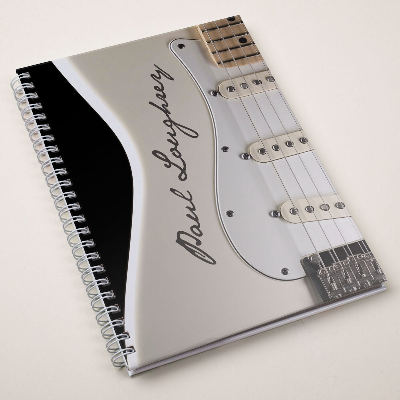 Buy Personalised Cream Guitar Notebook for GBP 6.49 Card Factory UK