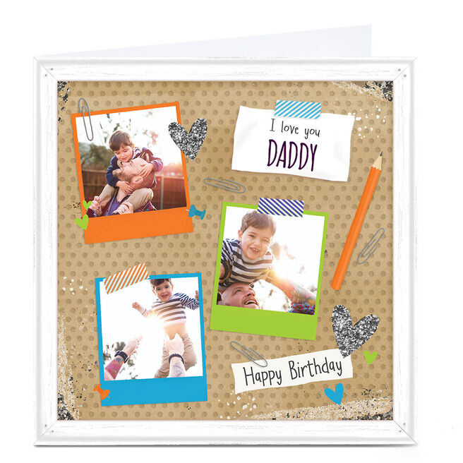 Personalised Birthday Photo Card - I Love You