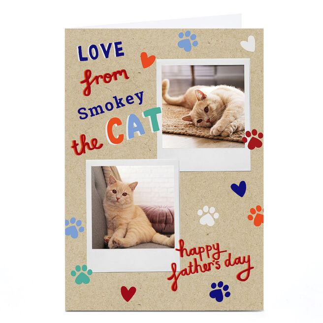 Photo Kerry Spurling Father's Day Card - From the Cat