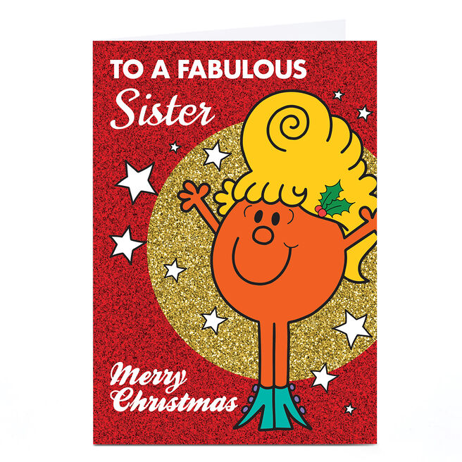 Personalised Mr Men & Little Miss Christmas Card - Fabulous