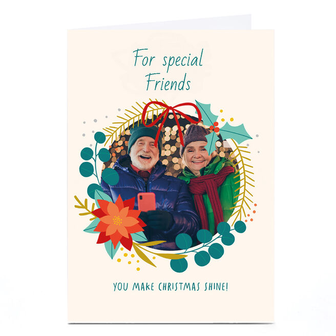 Personalised Christmas Photo Card - You make Christmas Shine