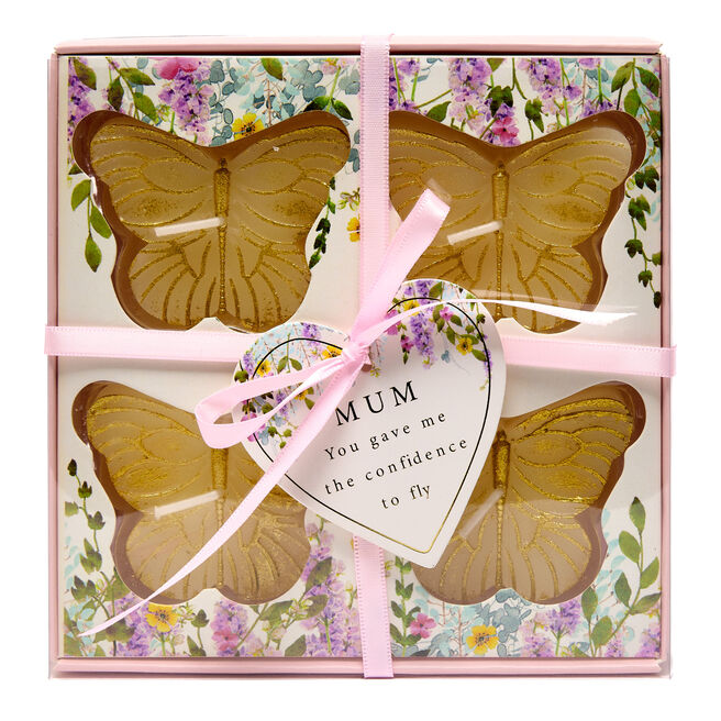 Mum Secret Garden Butterfly Scented Candles - Set of 4