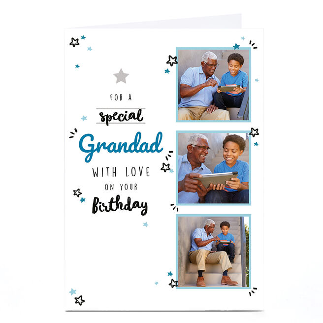 Photo Birthday Card - Grandad With Love