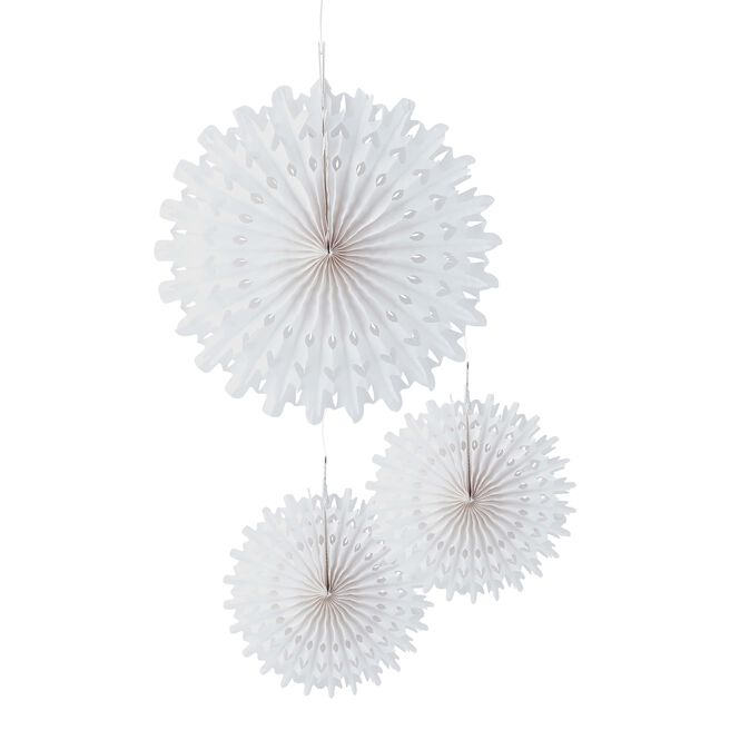 Snowflake Honeycombs - Pack of 3