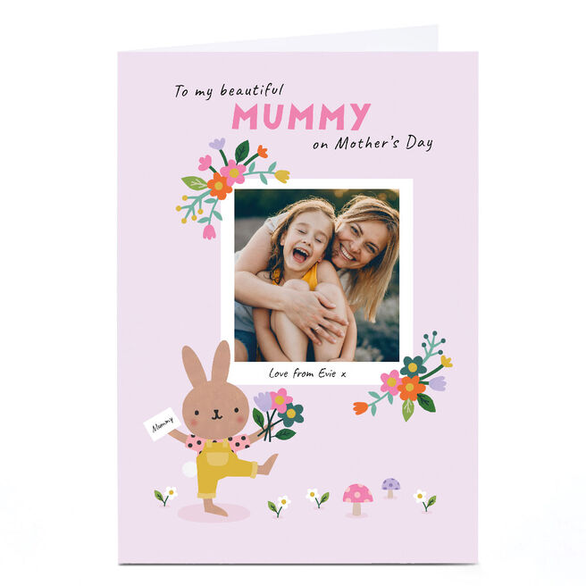 Photo Lemon & Sugar Mother's Day Card - Mummy Bunny