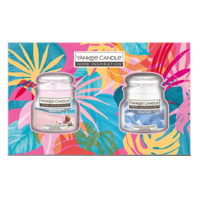 Yankee Candle Home Inspiration Summer Daydream & Soft Cotton Small Jars Gift Set