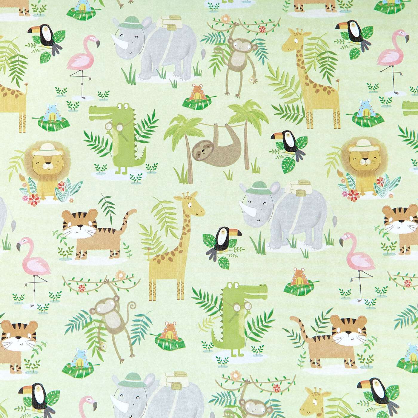 Buy Jungle Animals Wrapping Paper 1 Sheet for GBP 0.45 Card Factory UK
