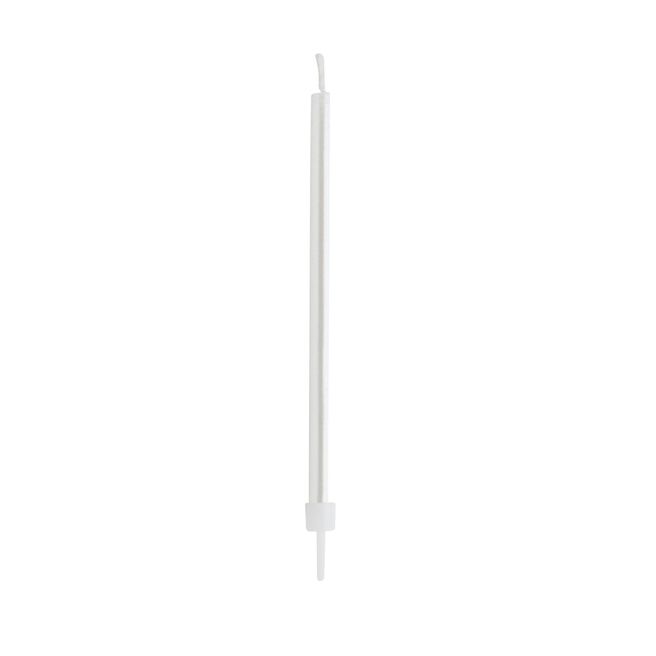 White Skinny Cake Candles - Pack of 12