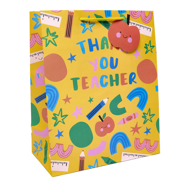 Thank You Teacher Large Portrait Gift Bag