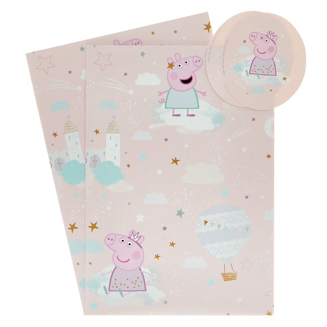 Peppa Pig Gift Wrap - 2 Sheet & 2 Tags