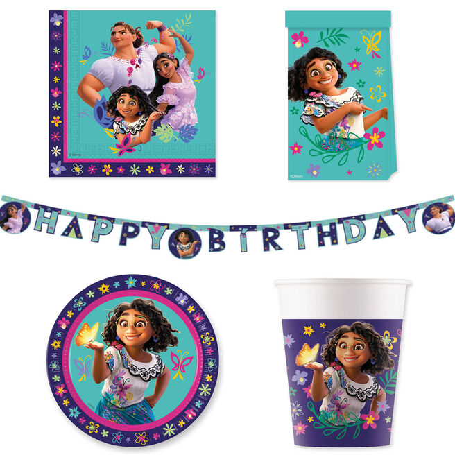 Encanto Birthday Party Tableware & Decorations Bundle - 16 Guests