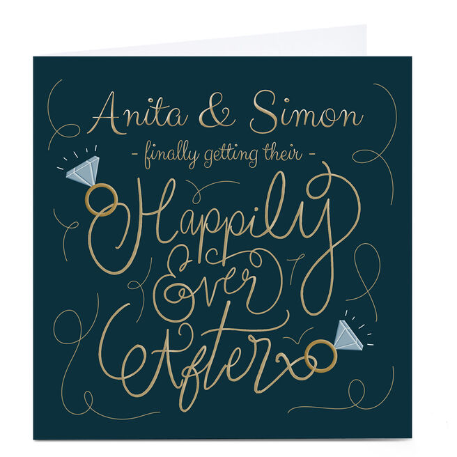 Personalised  Wedding Card - Finally Happily Ever After