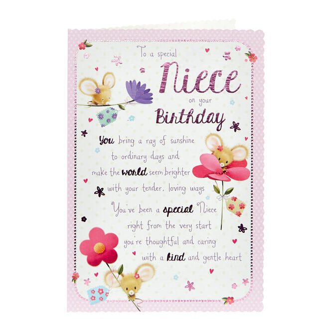 Niece Birthday Cards, Personalised Happy Birthday Niece & Great Niece Cards UK Card Factory