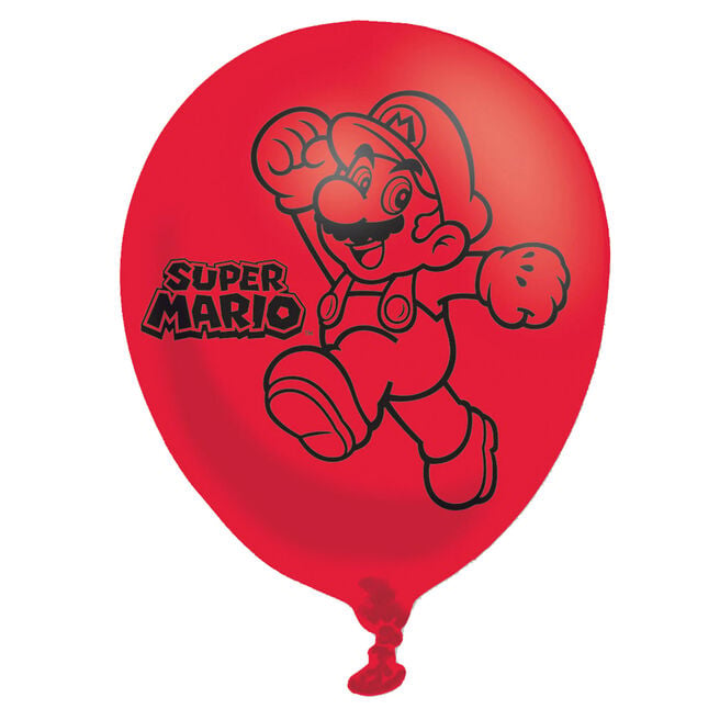 Super Mario Latex Balloons - Pack of 6