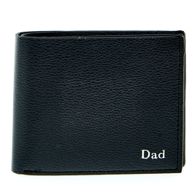 Dad Black Faux Leather Wallet, Dad Black Faux Leather Wallet