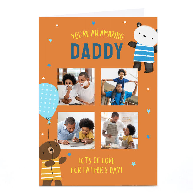 Personalised Father's Day Photo Card - You're Amazing
