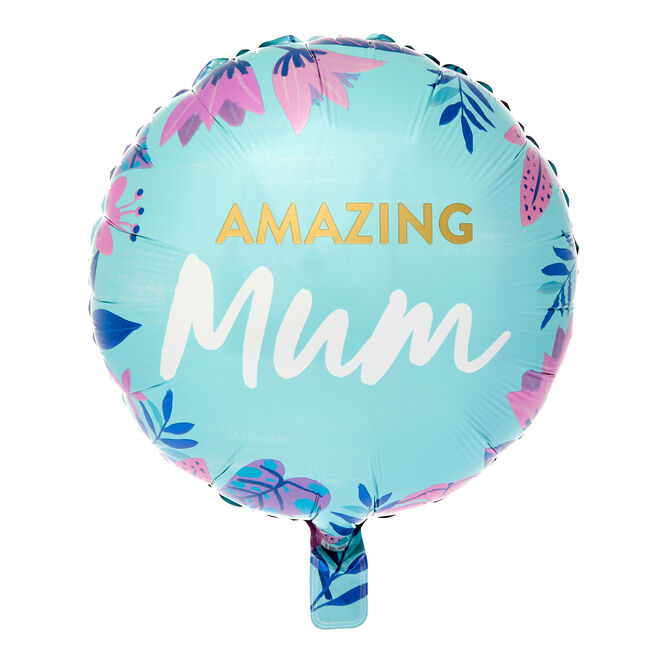 Amazing Mum Tropical 18-Inch Foil Helium Balloon