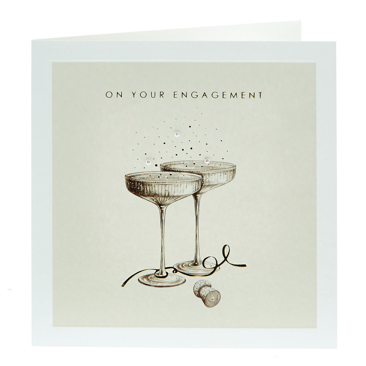 Buy Engagement Card Champagne Glasses for GBP 1.49 Card Factory UK