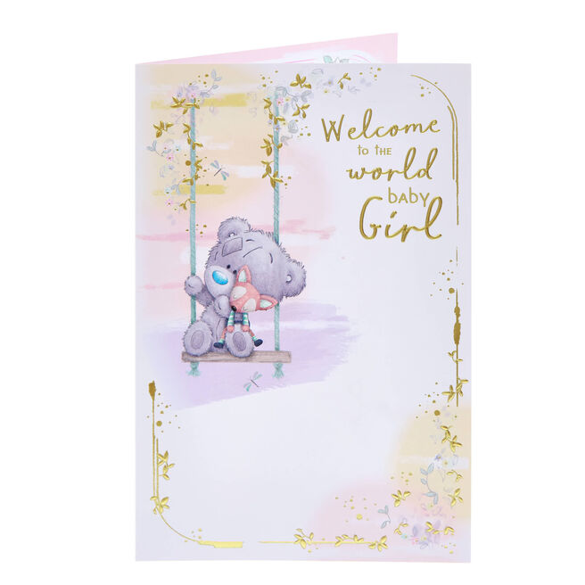 Me To You Tatty Teddy Welcome To The World New Baby Girl Card