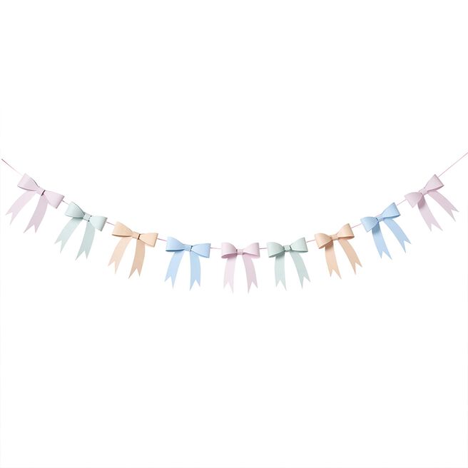 Tea Party 3D Card Bow Garland 2.5m