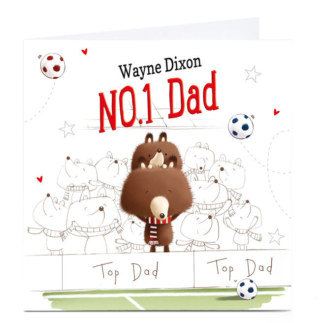 Personalised Father's Day Card - NO1 Football Dad