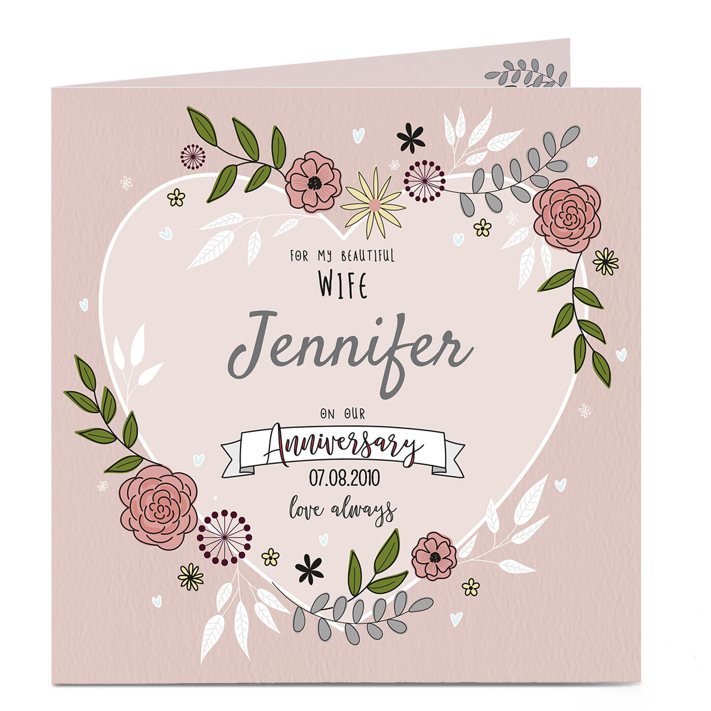 Buy Personalised Anniversary Card - For My Beautiful Wife for GBP 2.99 ...