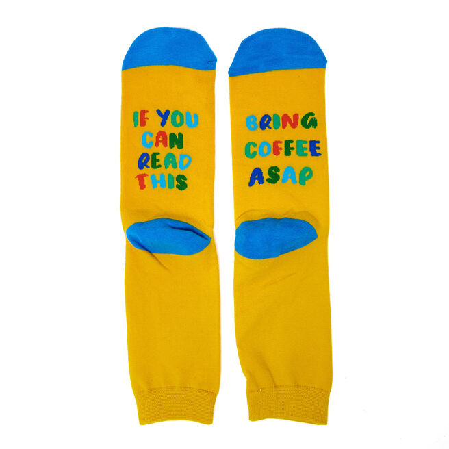If You Can Read This Bring Coffee ASAP Socks - 1 Pair